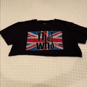 Vintage “The Who” cropped tee